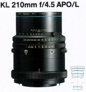 Mamiya K/L 210mm f/4.5 APO/L